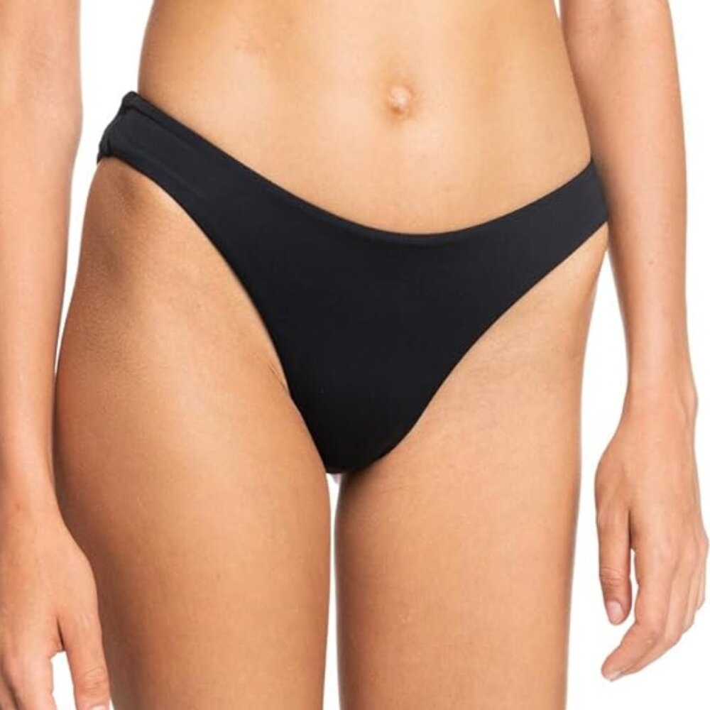 Roxy Solid Beach Classics Regular High Leg Bikini Bottom NWT Sz M